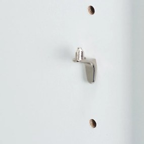 Estante Vela com 5 compartimentos 190 x 28 x 60 cm Branco