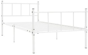 Estrutura de cama metal 90x200 cm branco