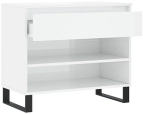 Sapateira 70x36x60 cm derivados de madeira branco brilhante