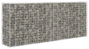 vidaXL Parede/cesto gabião 85x30x200 cm aço galvanizado