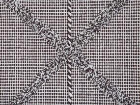 Tapete de algodão castanho 140 x 200 cm TUZLA Beliani