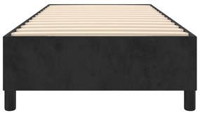 Estrutura de cama 80x200 cm veludo preto