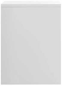 Mesa de cabeceira derivados de madeira branco brilhante