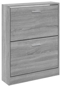 Sapateira 59x17x81 cm derivados de madeira sonoma cinza
