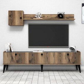 Móvel TV Lidya – Nogueira – 180 cm x 49 cm x 35 cm