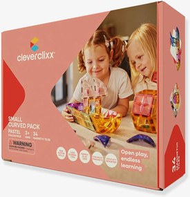 Pack curvo CLEVERCLIXX 34 peças multicolor