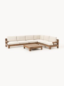 Conjunto lounge modular para jardim em madeira de acácia Joshua, conjunto de 4