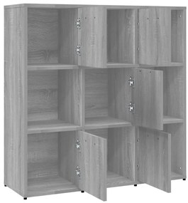 Estante 90x30x90 cm derivados de madeira cinzento sonoma