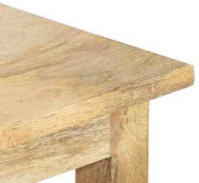 Mesas de encastrar 3 pcs madeira de mangueira maciça