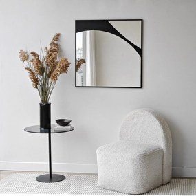 Espelho Abstract – Preto – 70 x 70 cm