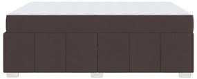 Estrutura da Cama Castanho escuro 160 x 200 cm tecido