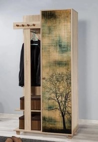 Hall Stand Garmanto – Carvalho Sonoma – 90x192x36 cm