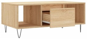 Mesa de centro 90x50x36,5 cm derivados madeira carvalho sonoma