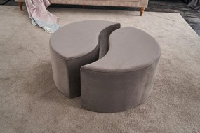 Pouffe Alis Puf – Mink – 80x40x80 cm