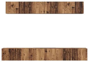 Conjunto de Estantes para TV 5 pcs Madeira antiga Médio