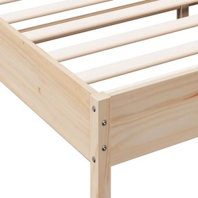 Cama sem colchão 160x200 cm madeira de pinho maciça