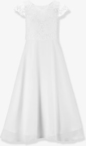 Vestido de comunhão com top de renda Happy Girls para menina branco