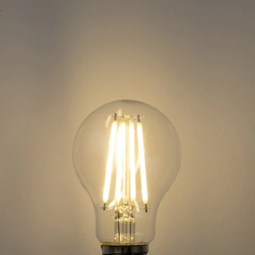 Conjunto de 5 lâmpadas LED E27 A60 transparentes 2,2W 470 lm 3000K