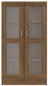 Vitrine 82,5x30,5x150 cm derivados de madeira carvalho castanho