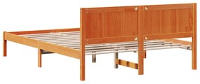 Estrutura de Cama Castanha Encerada Castanha Encerada