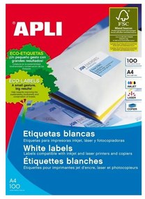 Etiquetas Autocolantes 38x21,2 mm 100 Folhas Apli