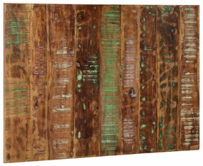Cabeceira 120 cm madeira recuperada maciça multicor