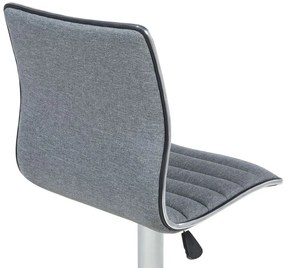 Conjunto de 2 bancos de bar em tecido cinzento LUCERNE Beliani