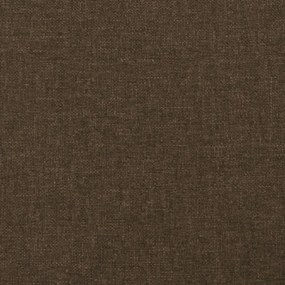 Cama com molas/colchão 100x200 cm tecido castanho-escuro