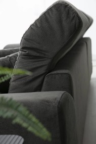 Sofá de Canto Frido - Cor Anthracite - 304 cm x 190 cm x 100 cm x 92 c