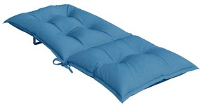 Almofadões para cadeiras altas 6 pcs mesclado tecido azul