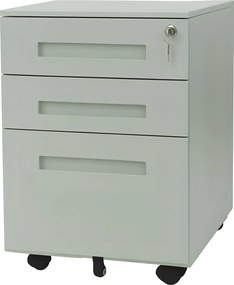 Bloco 3 Gavetas Antalya Cinza – Riva Office