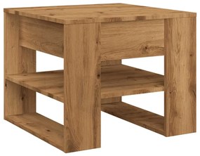 Mesa de centro 55,5x55x45 cm deriv. madeira carvalho artisiano