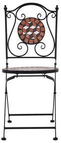 3 pcs conjunto bistro em mosaico azulejos de cerâmica terracota