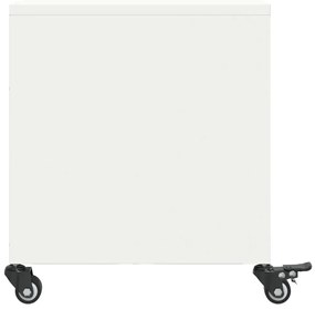 Móvel de TV 68x39x43,5 cm aço branco