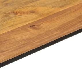 Mesa consola 110x40x76 cm madeira de mangueira maciça e ferro