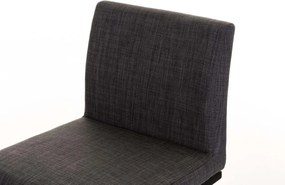 Banco de bar Panama B Tecido cinza escuro