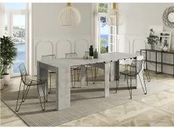 Mesa de Jantar Extensível CATARINA (51-237 cm) Betão