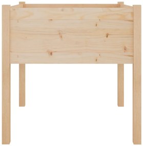 Vasos de jardim 2 pcs 70x70x70 cm madeira de pinho maciça