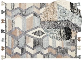 Tapete Kilim em lã multicolor 160 x 230 cm AYGEZARD Beliani