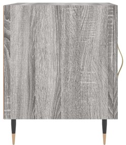 Mesa cabeceira 40x40x50 cm derivados de madeira cinzento sonoma