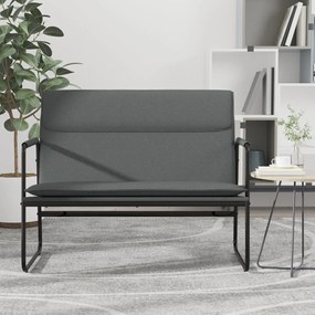 vidaXL Banco 100x64x80 cm tecido cinzento-escuro