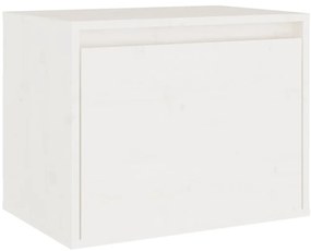 Móveis de TV 6 pcs madeira de pinho maciça branco