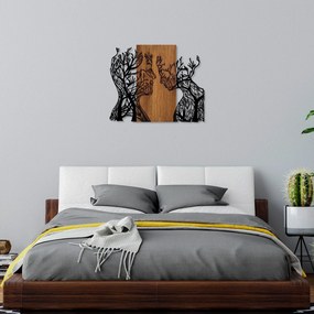 Acessório Decorativo de Parede Tree Woman And Man – Nogueira/Preto – 5
