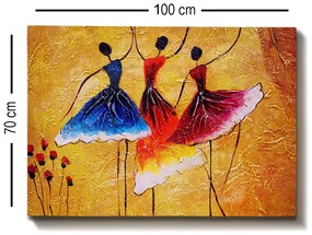 Pintura Decorativa em Tela 394574002 – Multicolor – 70 x 100 cm