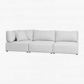 Sofá Modular De Canto Kata De 3 Peças Tecido Creme Bege - Sklum