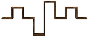Estante parede 104,5x10x43 cm derivados madeira carvalho fumado