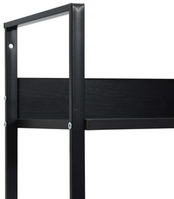Estante com 5 prateleiras derivados de madeira preto