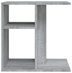 Mesa de apoio 50x30x50 cm derivados de madeira cinzento sonoma