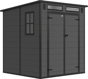Outsunny Caseta de Jardim Abrigo Porta Ferramentas com Piso 2.89m² Cinza | Aosom Portugal