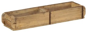 Bandejas vidaXL 4 pcs 60,5x15x9 cm Madeira Sólida Reciclada